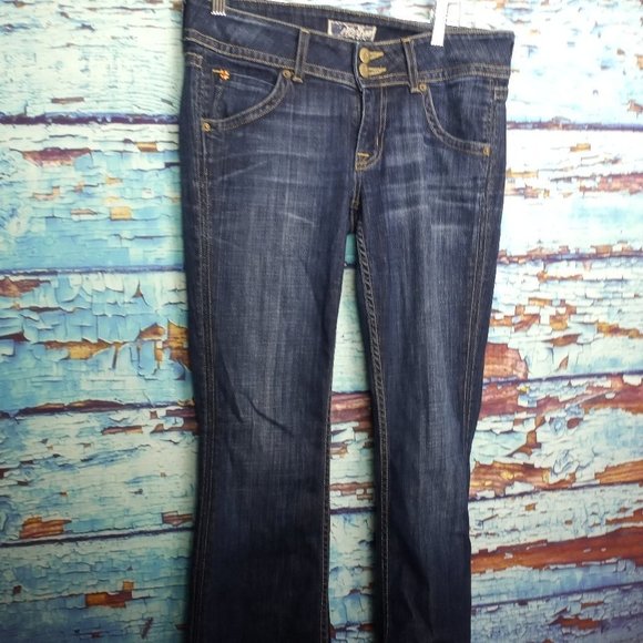 Hudson Hip Hugger Dark Indigo Boot Cut Skinny Jean - Picture 3 of 13